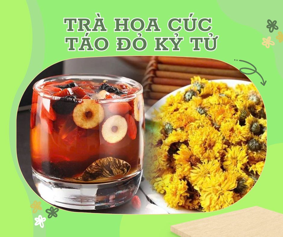 Trà hoa cúc táo đỏ kỷ tử