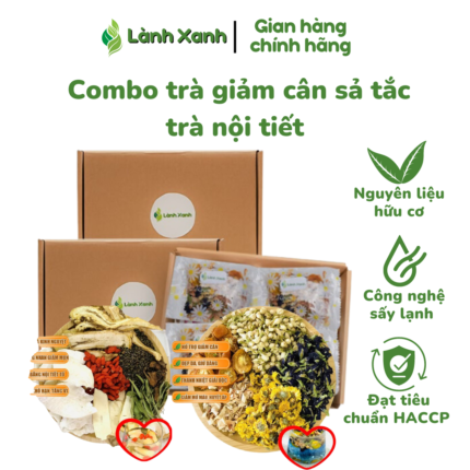 Combo Trà Giảm Cân Sả Tắc Trà Nội Tiết