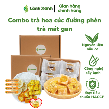 Combo Trà Hoa Cúc Đường Phèn Trà Mát Gan