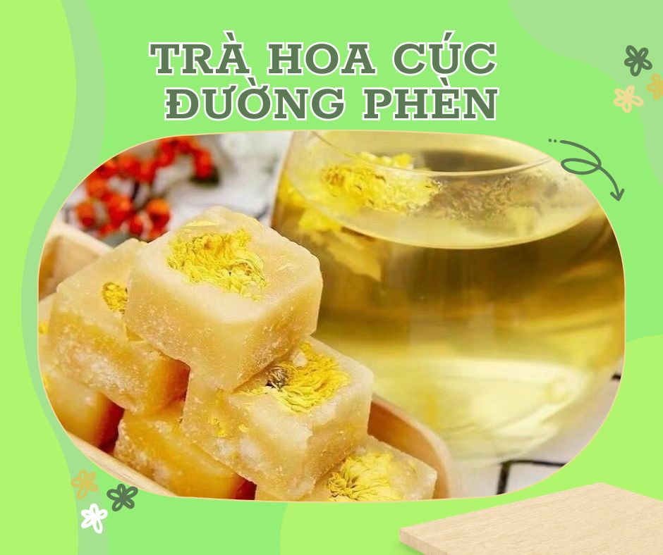 trà hoa cúc đường phèn