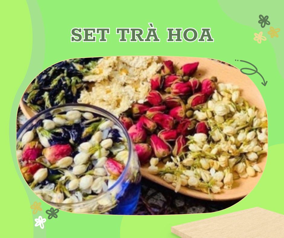 set trà hoa